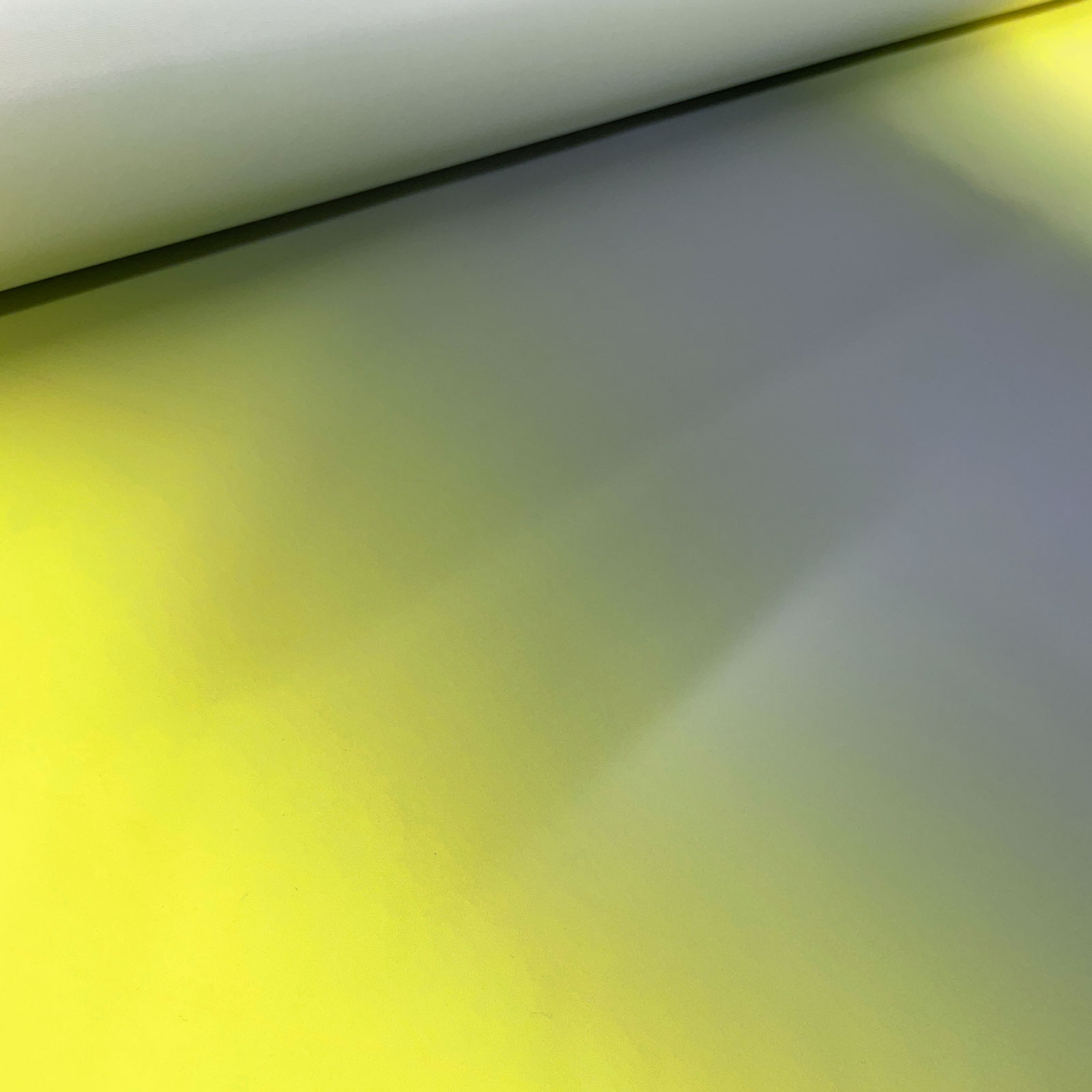 Jaro - Tecido reflector - amarelo néon/prata - por metro