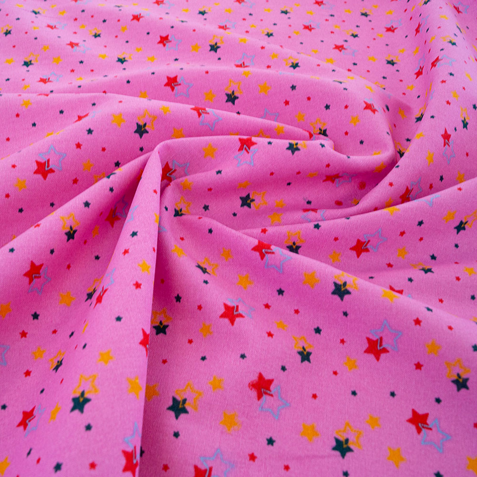 Tecido de algodão - Céu estrelado rosa