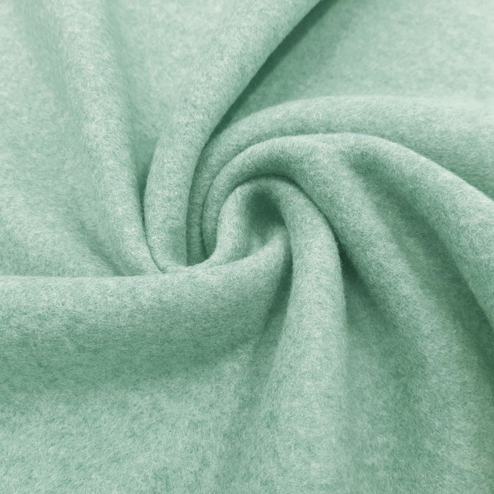 Organic Cotton Fleece - velo de algodão de alta qualidade - algodão biológico - Petrol-Melange