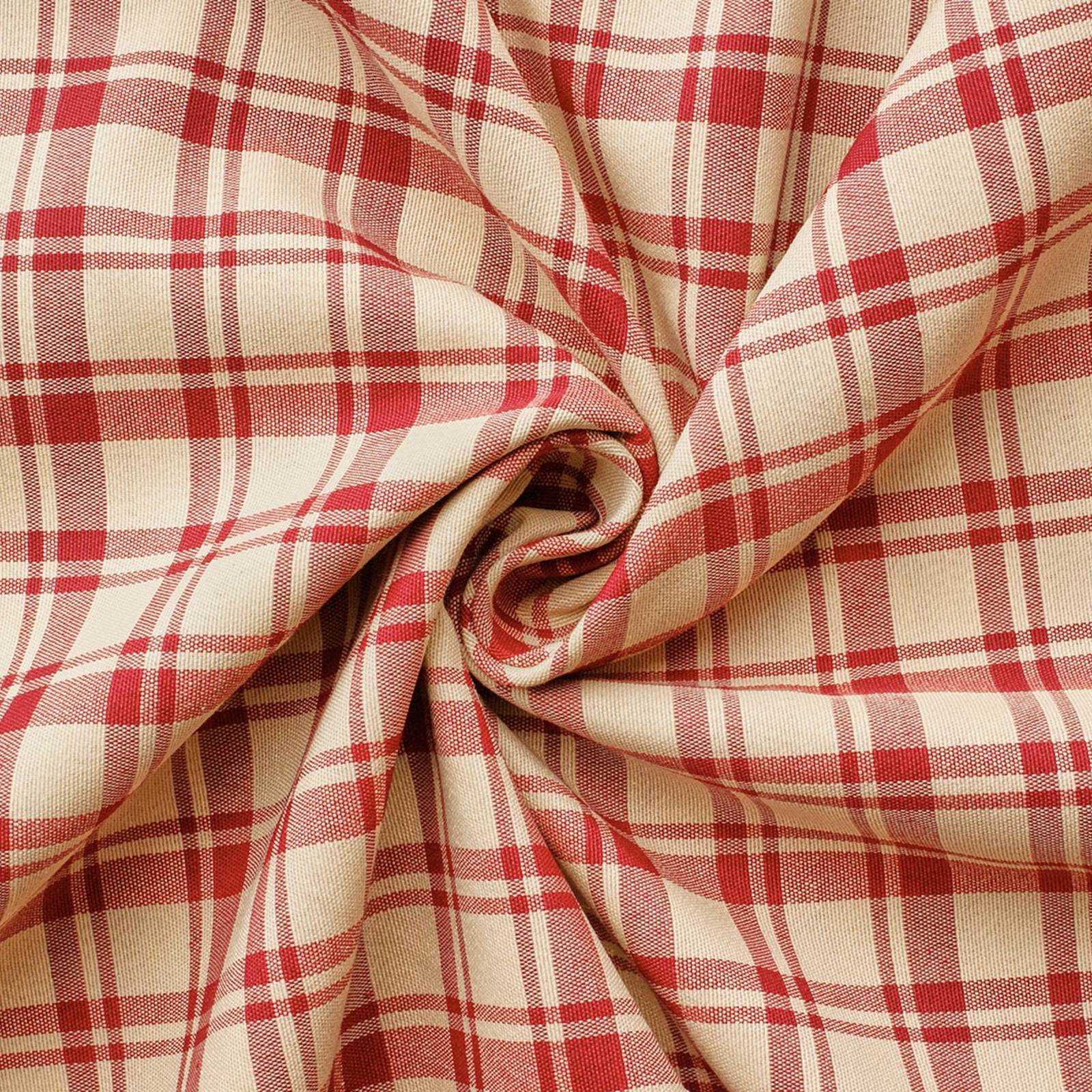 Cottage xadrez – tecido para decoração (vermelho)