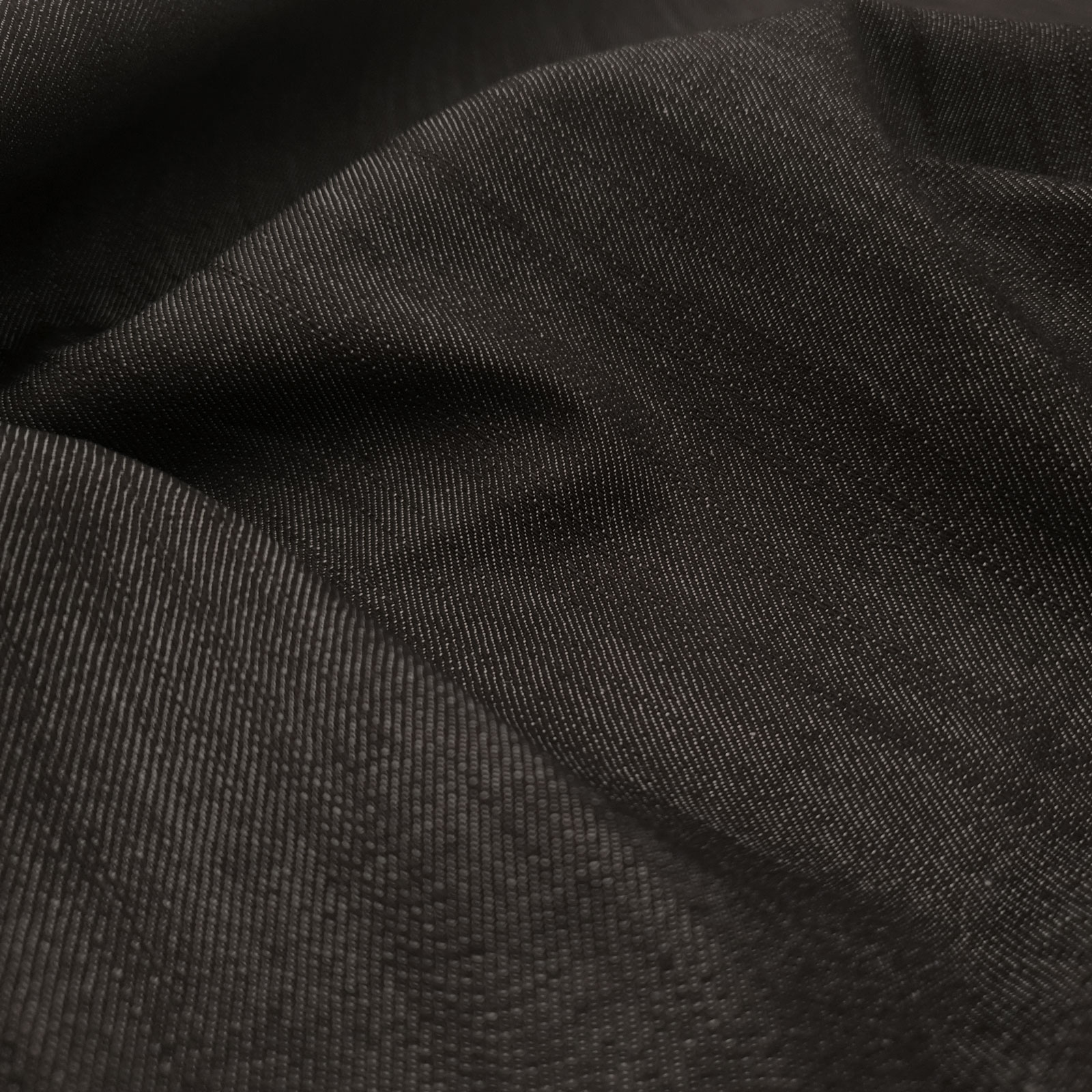 Jamal - Tecido exterior de calças de ganga laminado com membrana climática - Preto