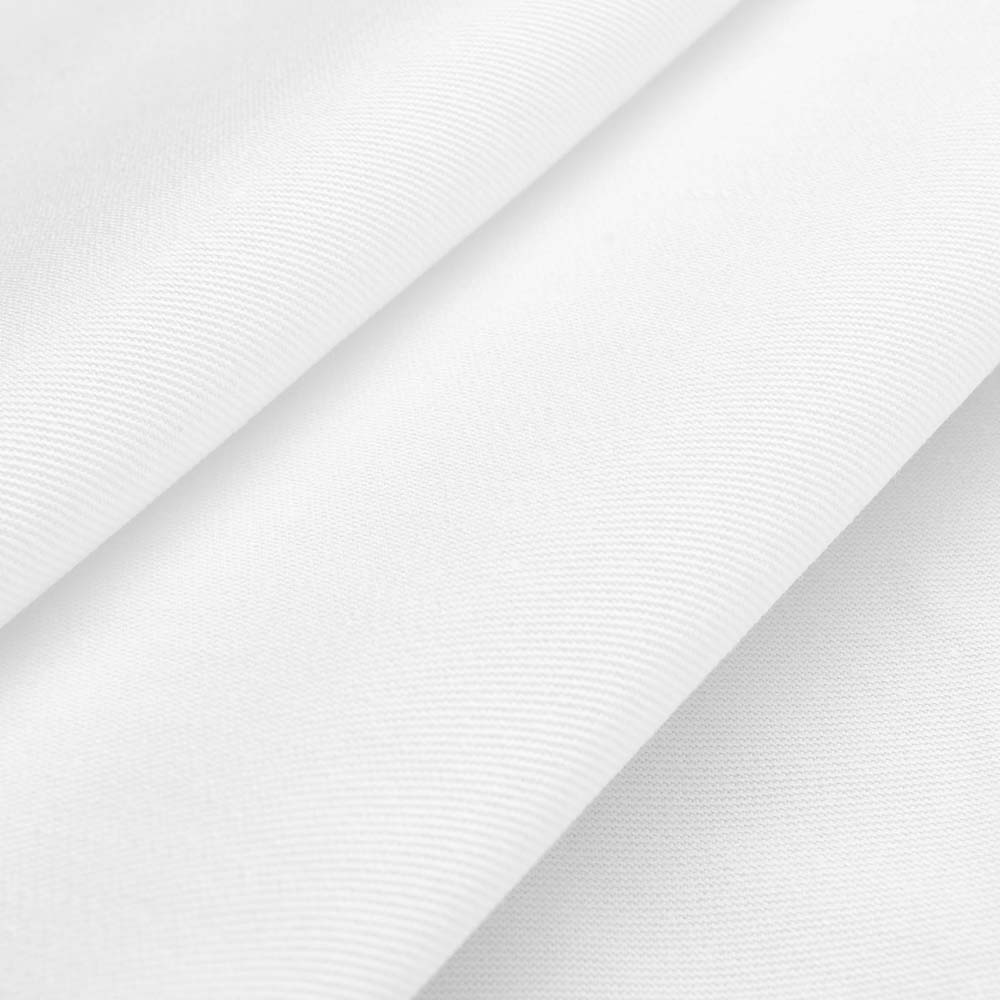 Oeko-Tex® Baumwollköper – sarja (branco) - 62m Rolo de tecido