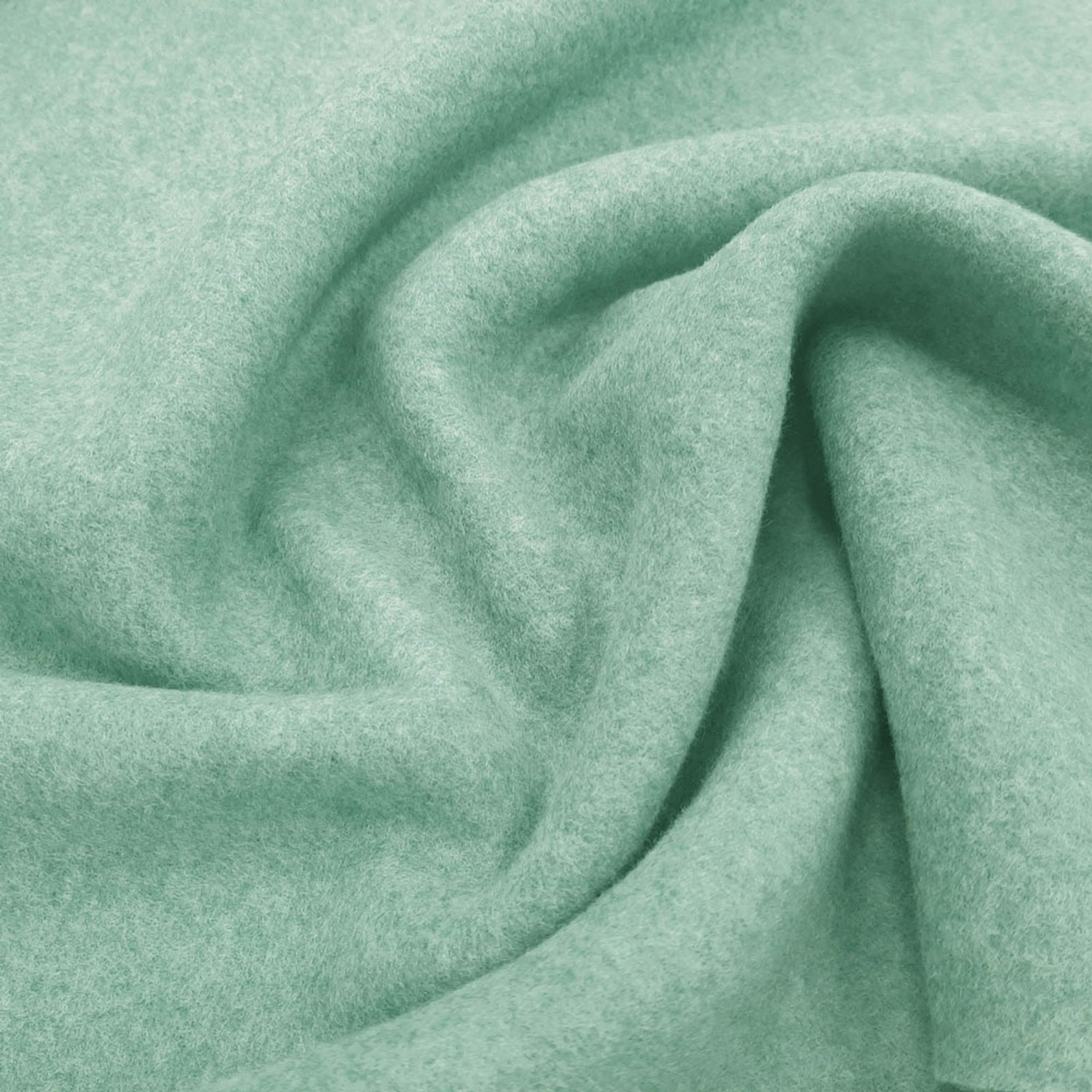 Organic Cotton Fleece - velo de algodão de alta qualidade - algodão biológico - Petrol-Melange