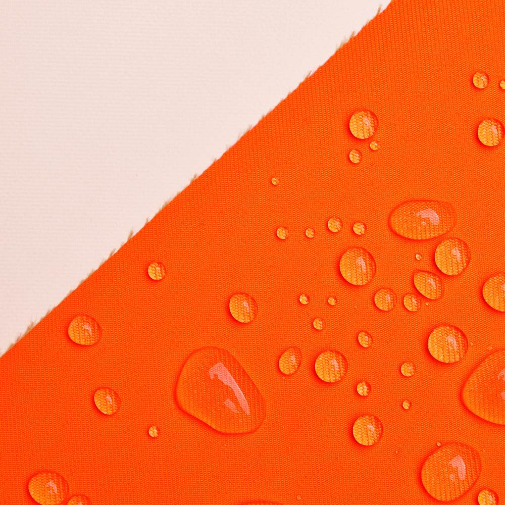 Bremen – tecido para exteriores laminado (laranja neon EN20471)