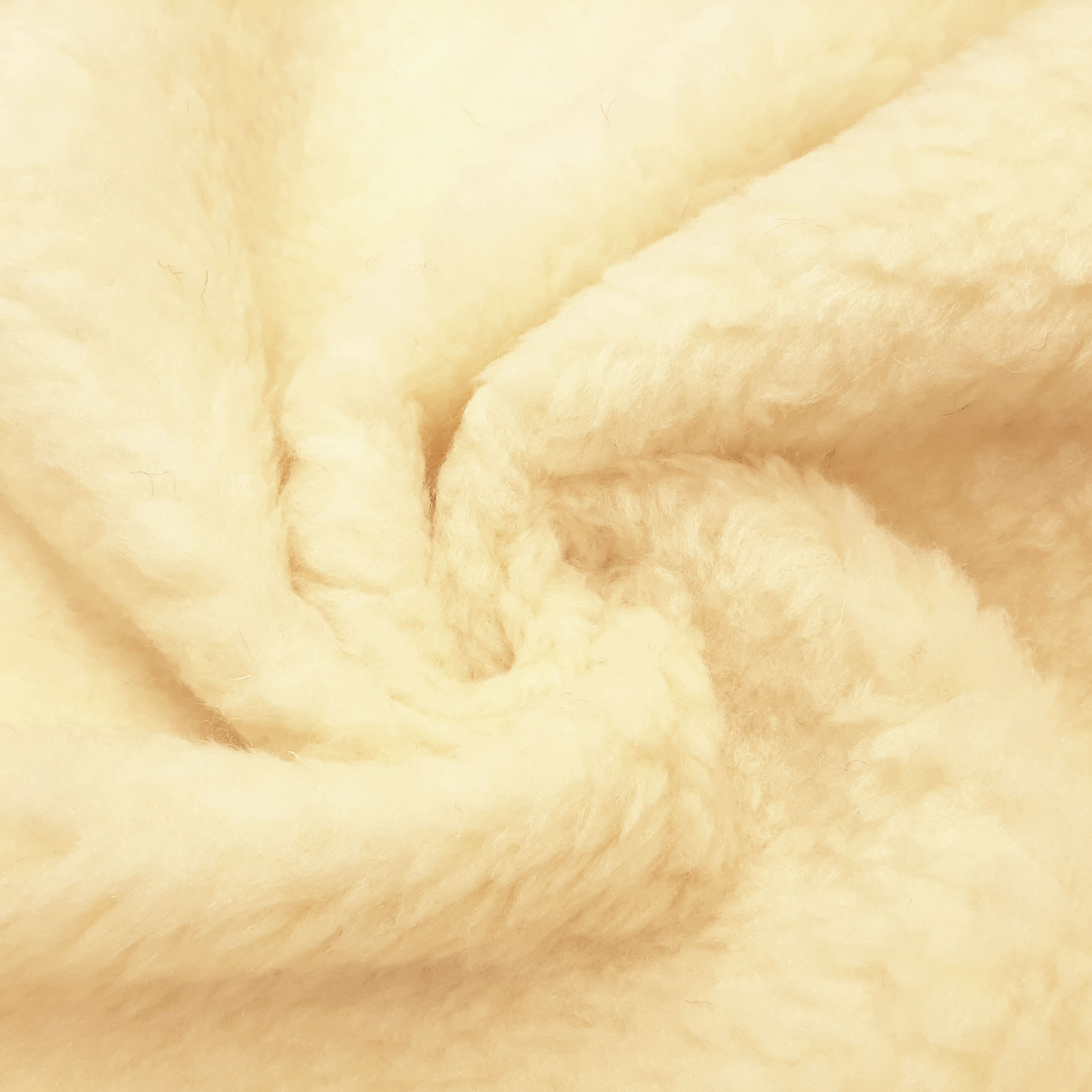 Alma - Öko-Tex® peluche de lã de ovelha virgem – Natural - por 10 cm