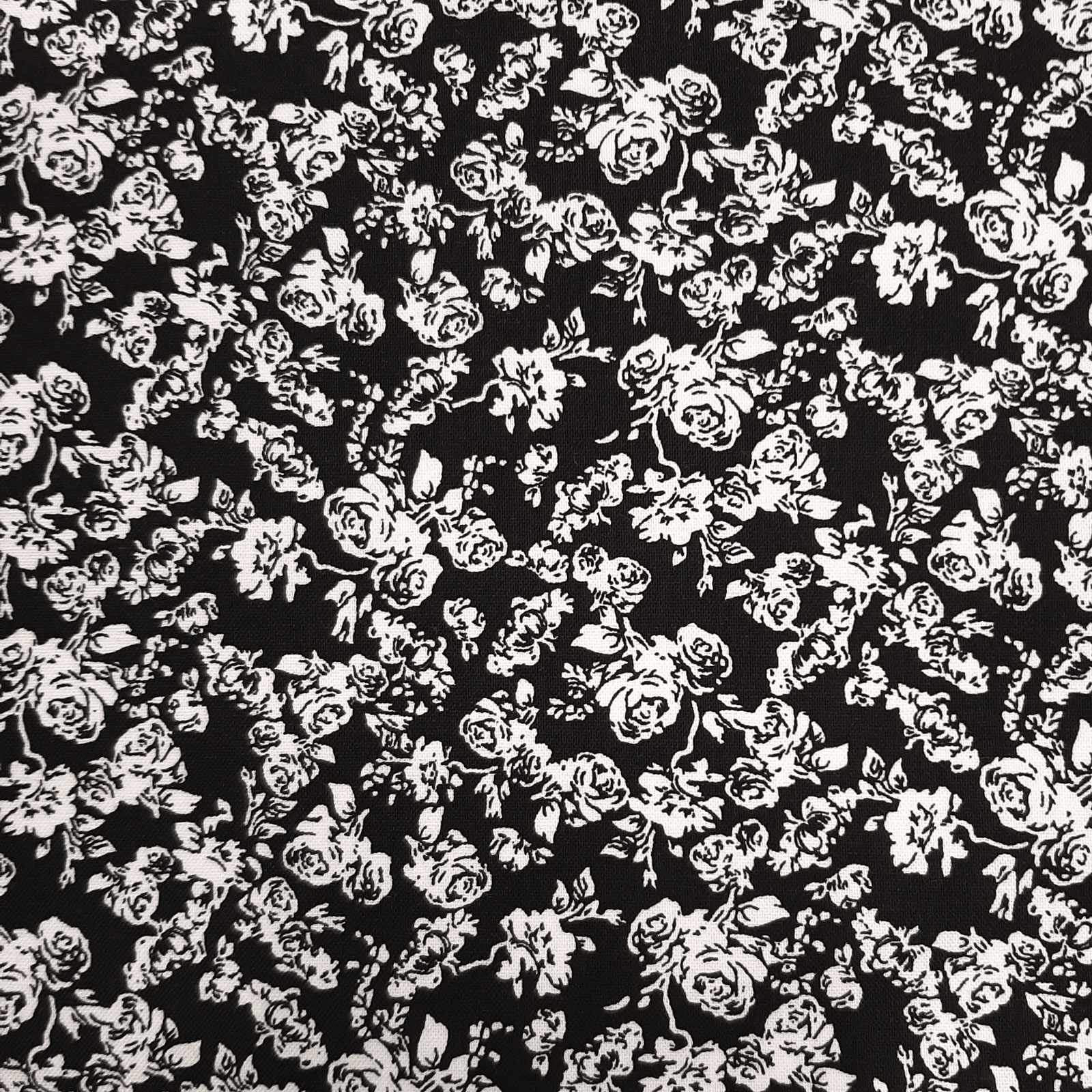 Tecido de algodão - Black Rose