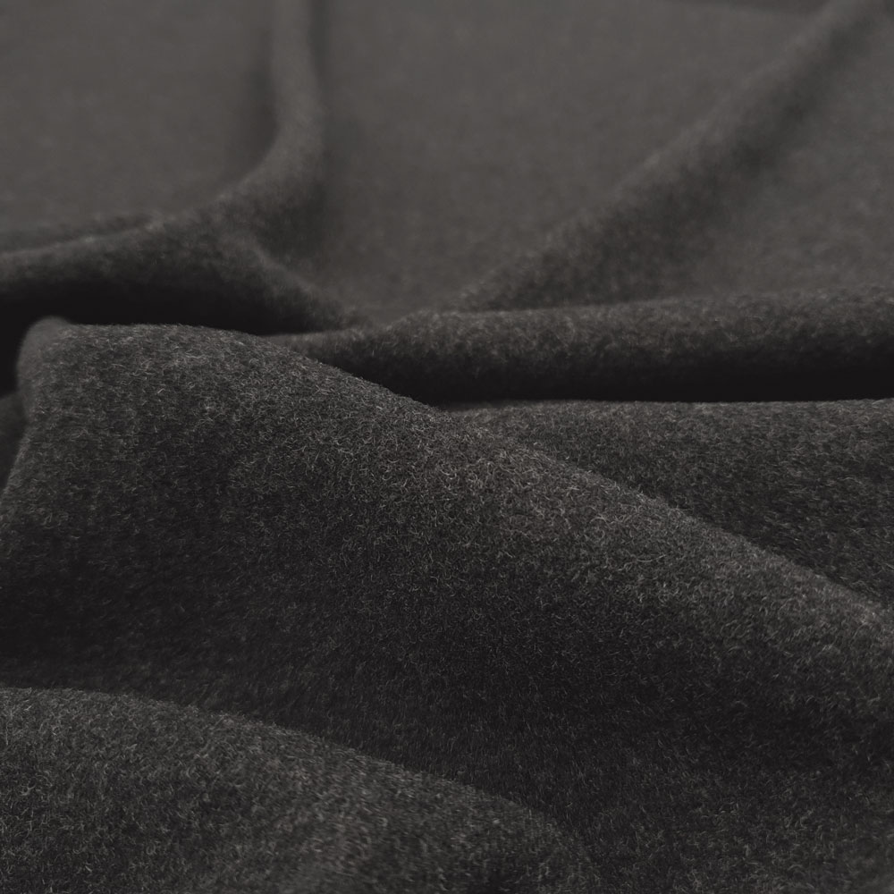 Cornel - Veludo de lã Merino, Cashmere - Melange cinzenta escura