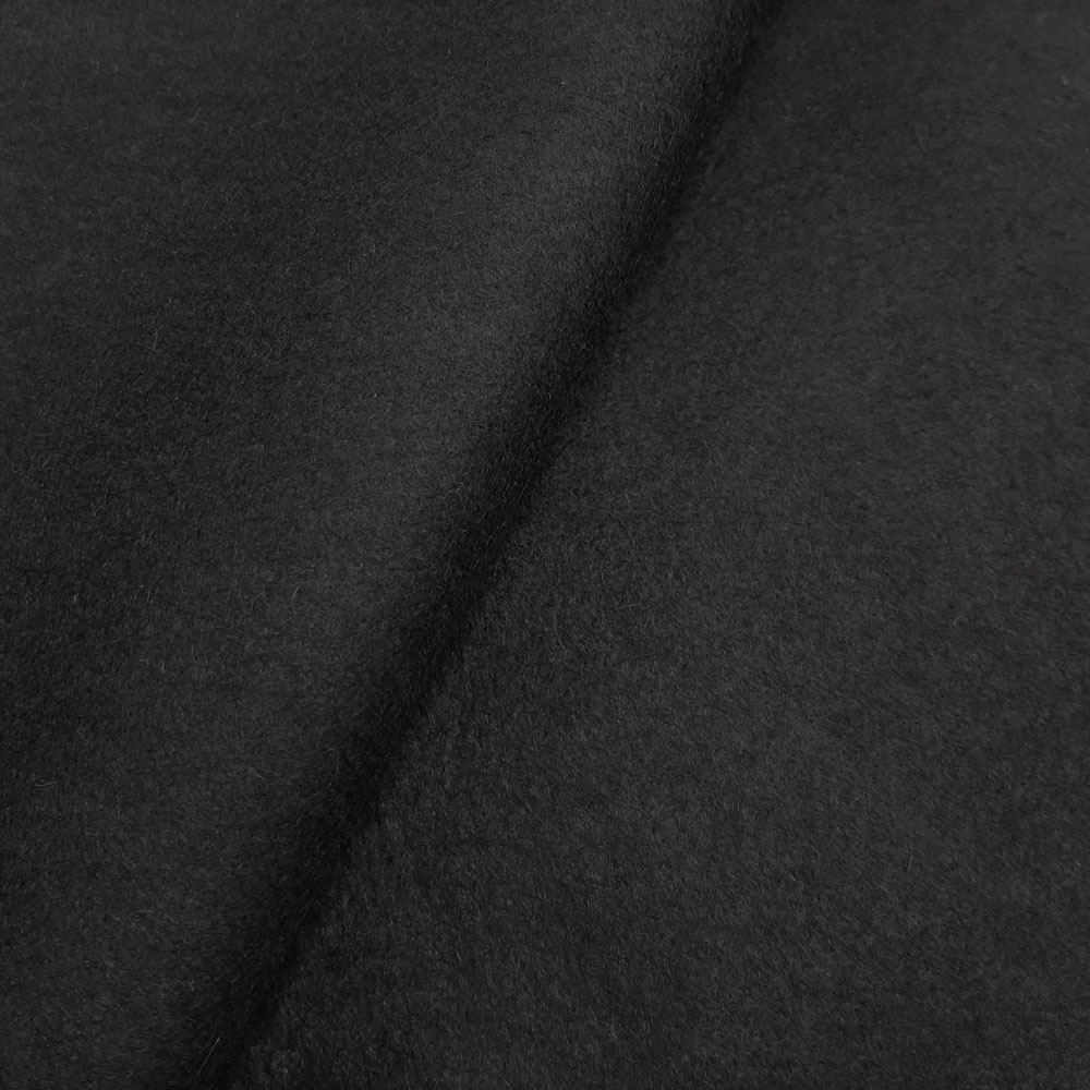 Gideon - feltro 100% lã / feltro de colarinho - feltro artesanal - preto