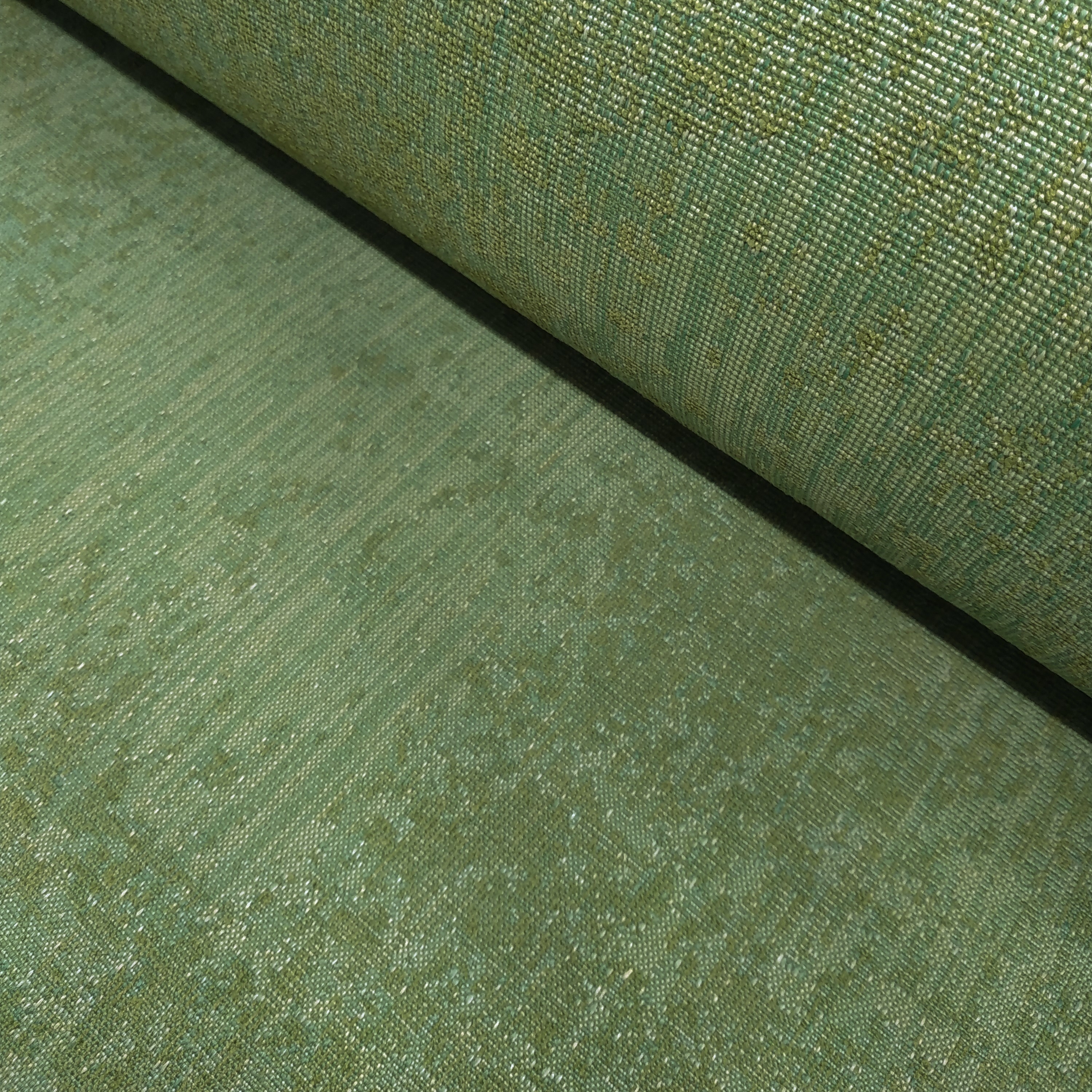 Tecido estofado Wella - mistura verde/turquesa