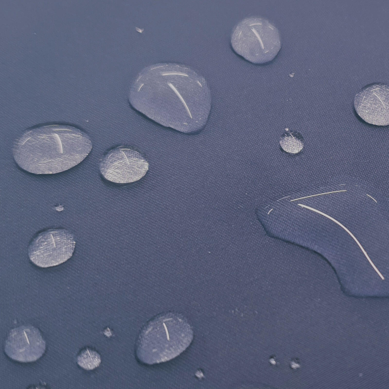 Laurena - Tecido exterior laminado com membrana climática - Azul médio