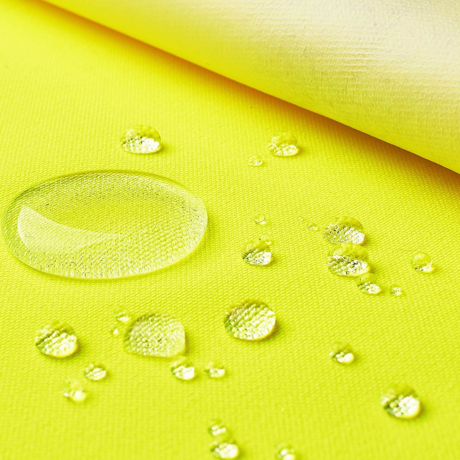 Greta - Tecido para exteriores laminado (amarelo fluorescente)
