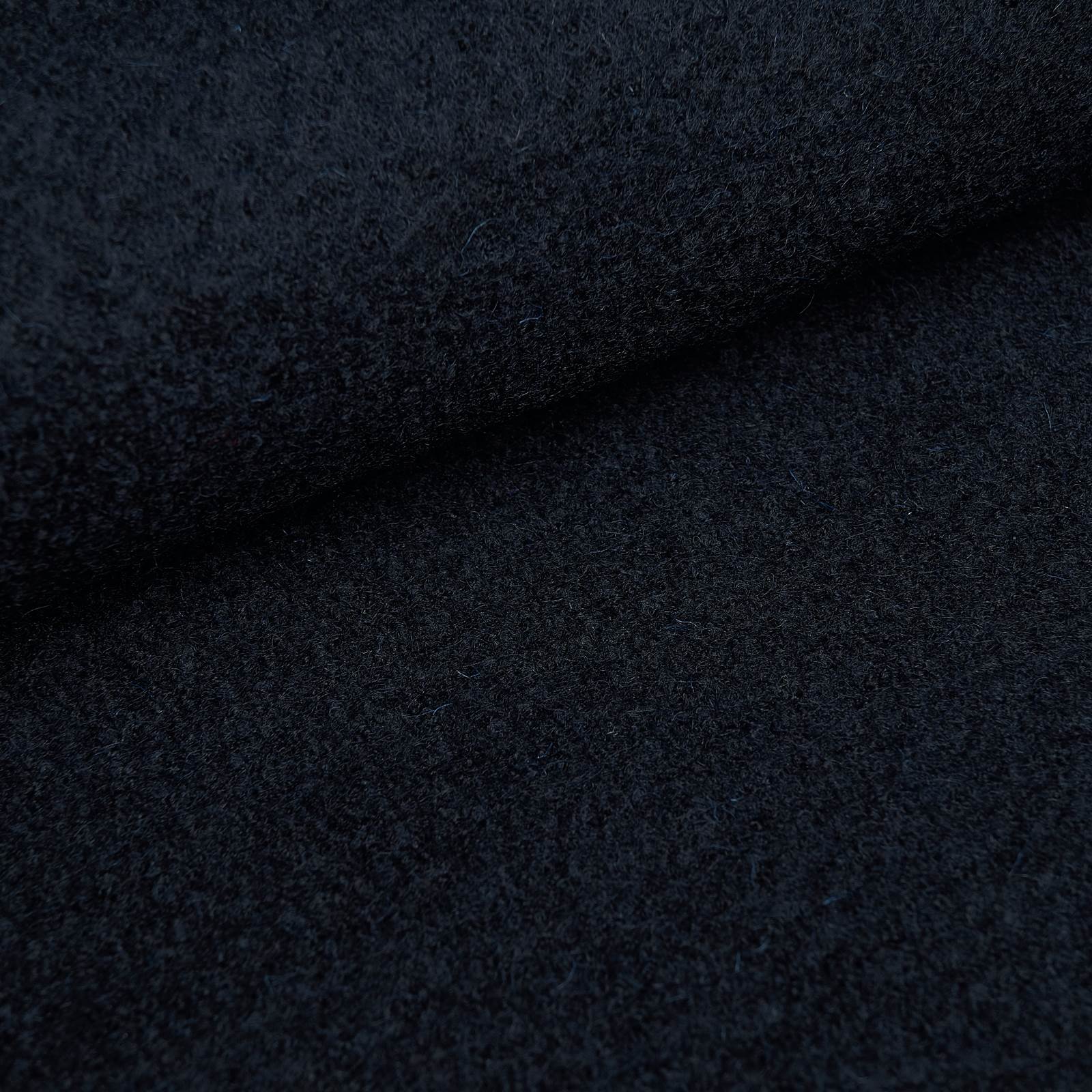 Fabian - Tecido de lã fervida - 100% lã virgem (marinho escuro)