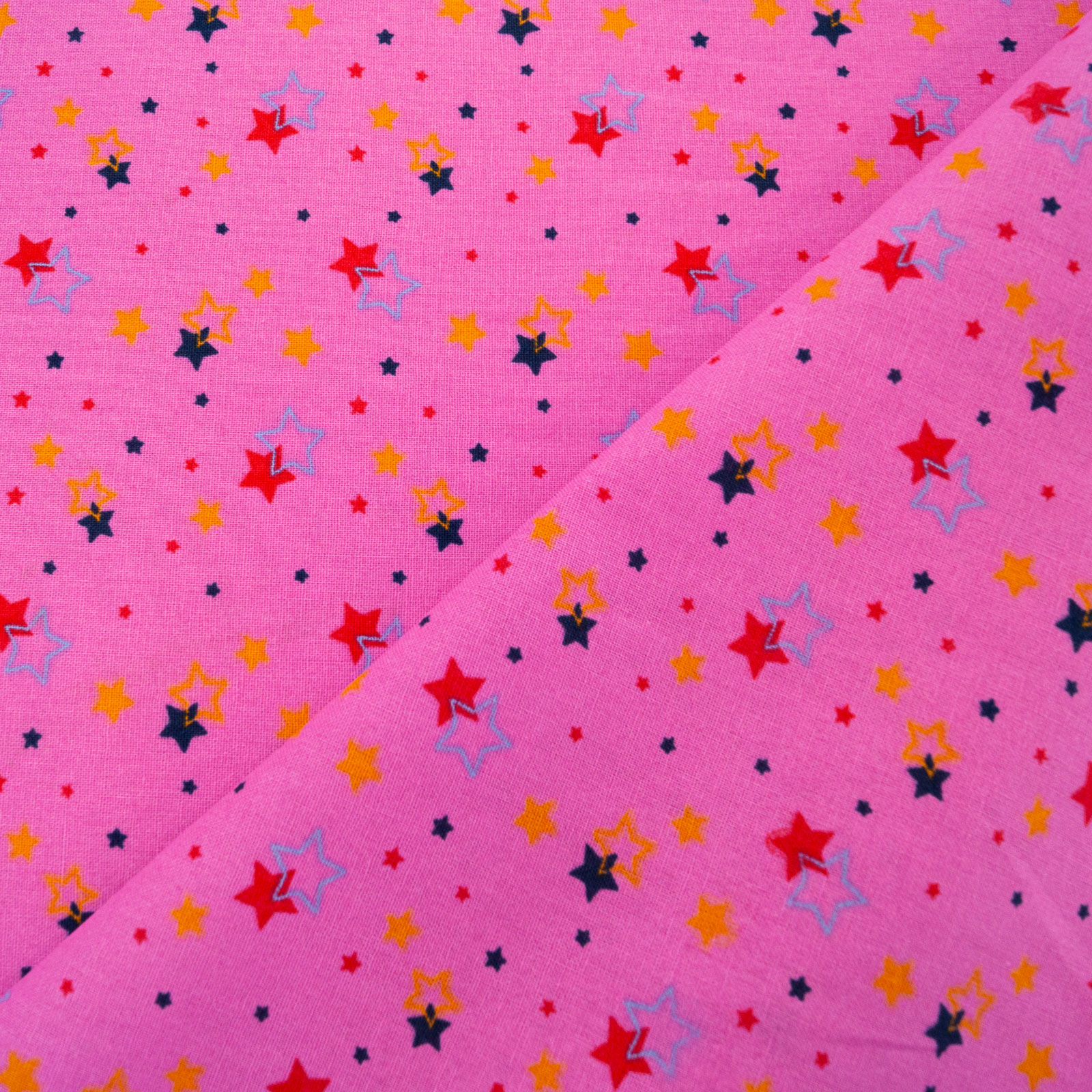 Tecido de algodão - Céu estrelado rosa