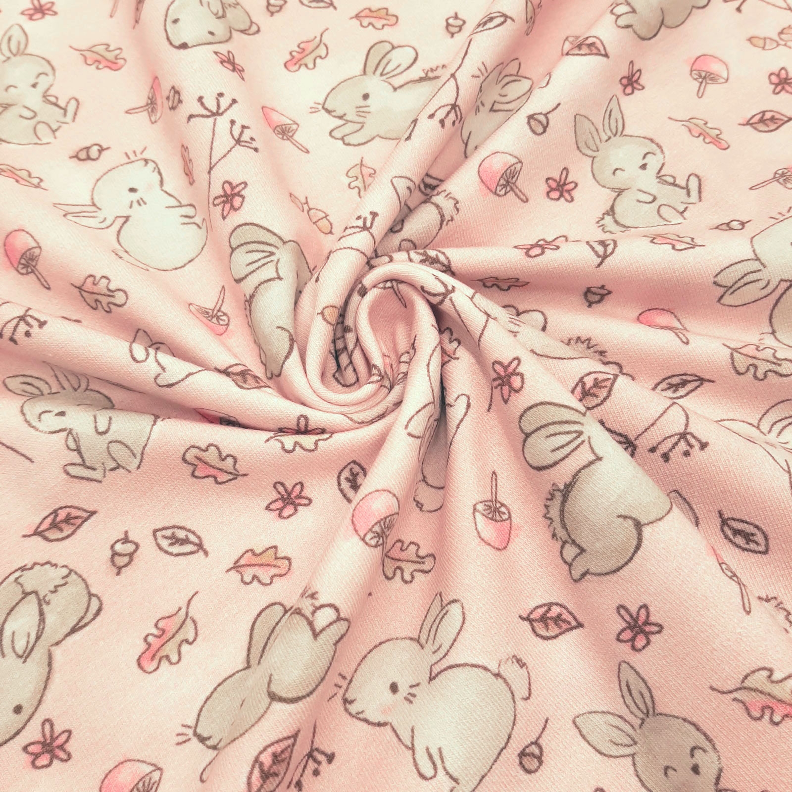 Sweet Bunny - Oeko-Tex® Algodão Jersey - Rosé