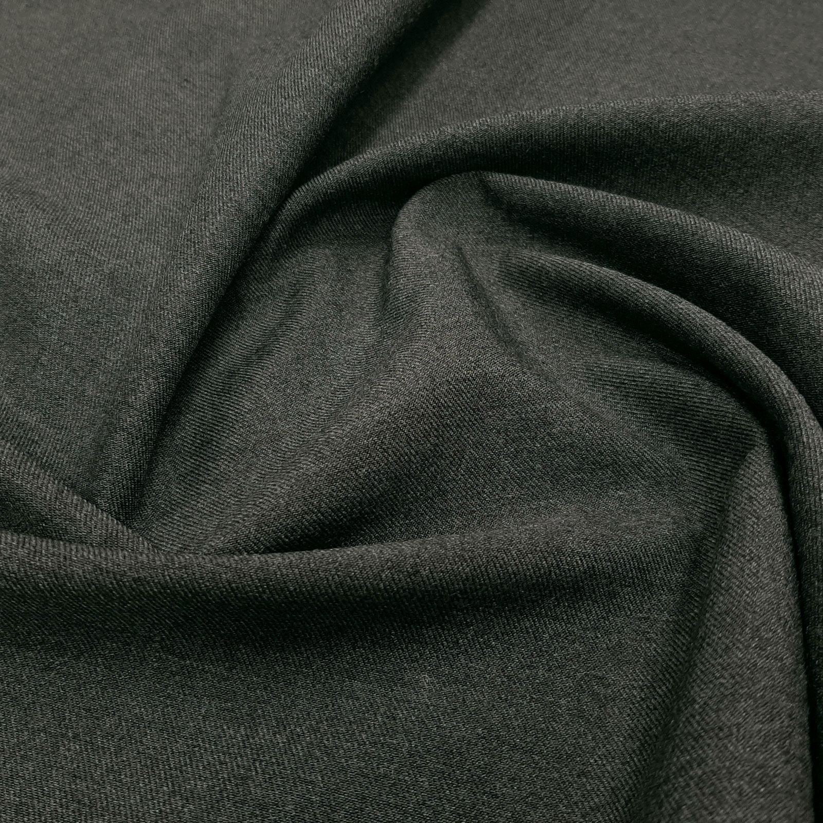Zafer - Tecido de estofos de lã de aramida - retardador de chamas - Lã cinzenta escura-melange